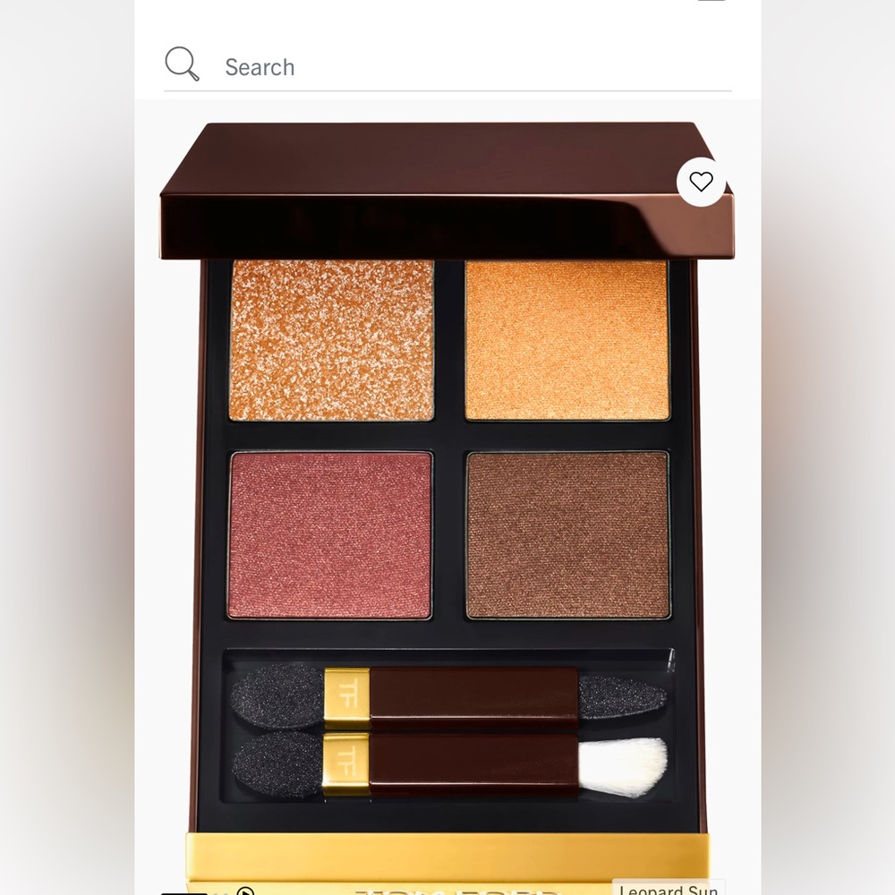 Tom Ford Extreme Eye Color Quad 26 Leopard Sun NEW RV $90+ FULL SIZE